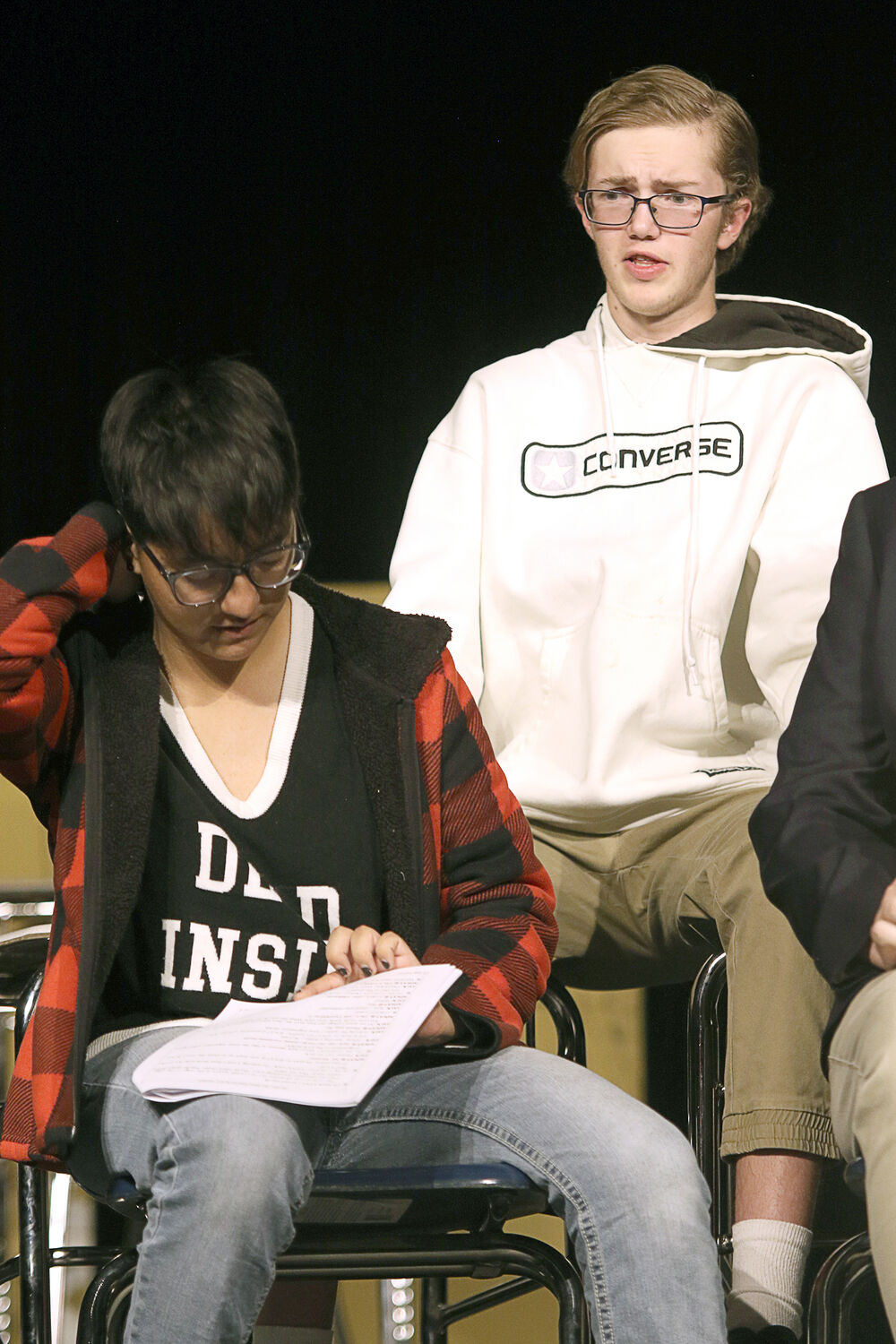 Studying hard or hardly studying: Snapshots from Gering's one act play